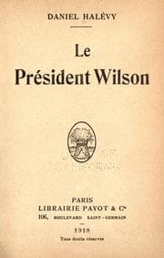 Tapa de Le president Wilson