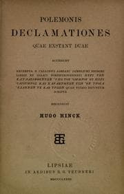 Tapa de Declamationes quae exstant duae