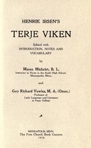 Tapa de Henrik Ibsen's Terje viken