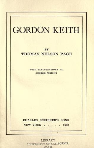 Tapa de Gordon Keith