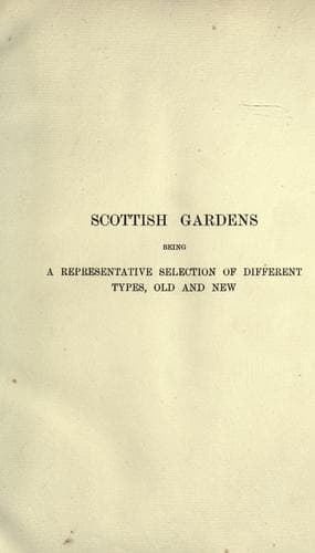Tapa de Scottish gardens