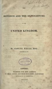 Tapa de The revenue and the expenditure of the United Kingdom