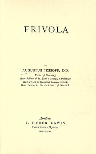 Tapa de Frivola