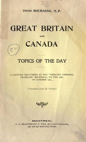 Tapa de Great Britain and Canada