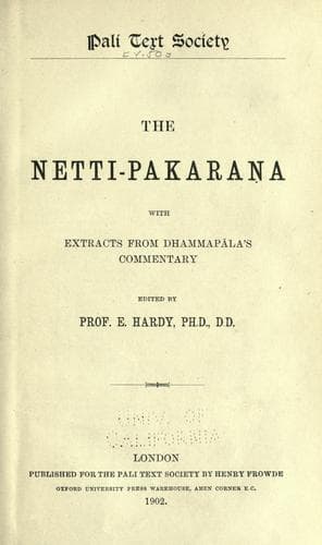 Tapa de The Netti-pakarana