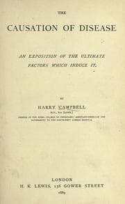Tapa de The causation of disease