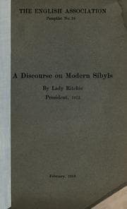 Tapa de A discourse on modern Sibyls