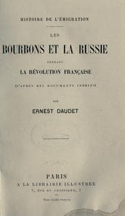 Tapa de Les Bourbons et la Russie pendant la Révolution française