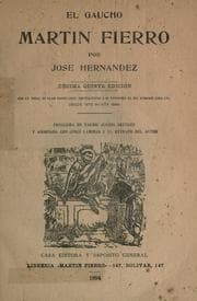 Tapa de El gaucho Martin Fierr