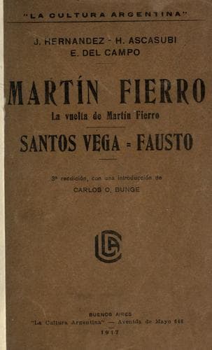 Tapa de Martín Fierro