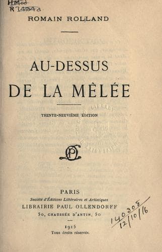 Tapa de Au-dessus de la m©Đel©Øe