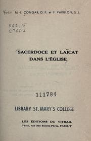 Tapa de Sacerdoce et la©·icat dans l'©Øeglise