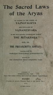Tapa de The sacred laws of the Aryas