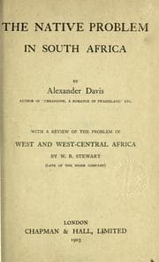 Tapa de The native problem of South Africa