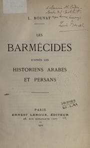 Tapa de Les Barm©Øecides d'apr©Łes les historiens arabes et persan
