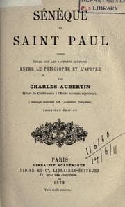 Tapa de Sénèque et saint Paul