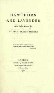 Tapa de Hawthorn and lavender, with other verses