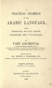 Tapa de A practical grammar of the Arabic language