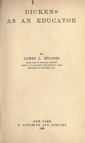 Tapa de Dickens as an educator. --.