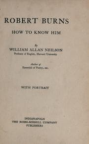 Tapa de Robert Burns, how to know him