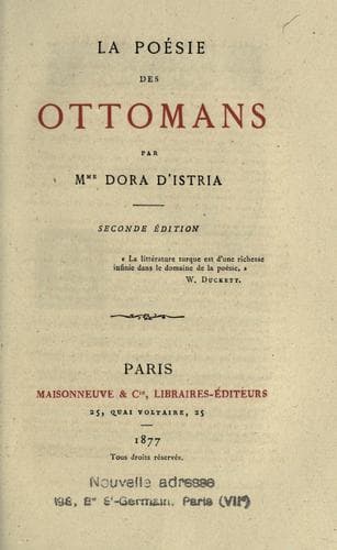 Tapa de La poésie des Ottomans