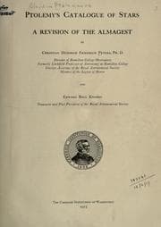 Tapa de Ptolemy's cataloque of stars