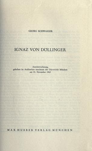 Tapa de Ignaz von Döllinger