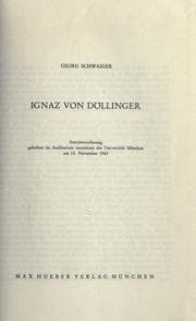 Tapa de Ignaz von Döllinger