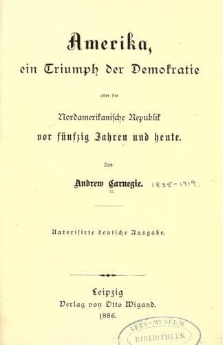 Tapa de Amerika, ein triumph der demokratie, oder Die Nordamerikanische Republik vor fünfzig jahren und heute