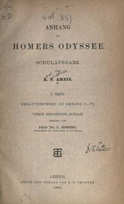 Tapa de Anhang zu Homers Odyssee