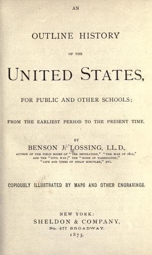 Tapa de An outline history of the United States