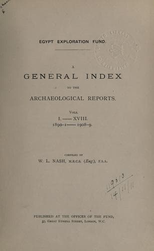 Tapa de Archŏlogical report