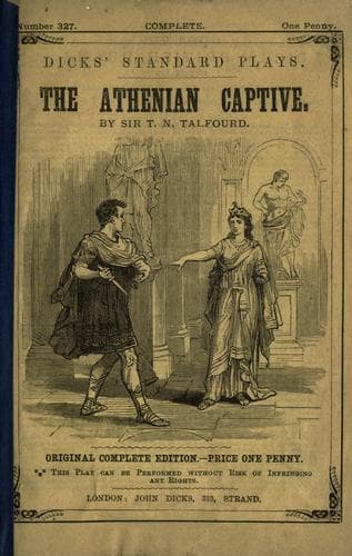 Tapa de The Athenian captive [a tragedy in five acts]
