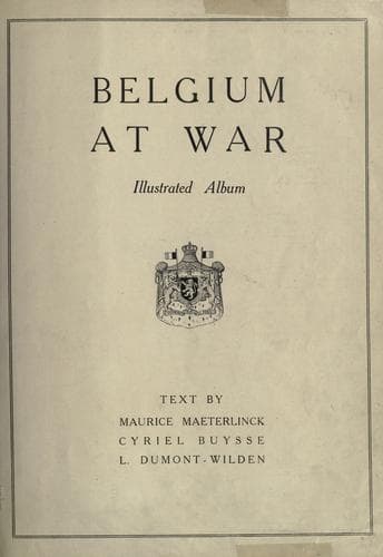 Tapa de Belgium at war
