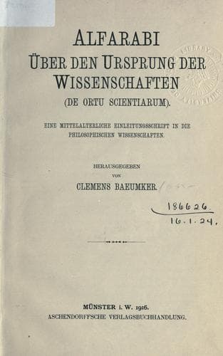 Tapa de Über den Ursprung der Wissenschaften