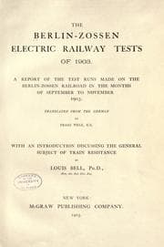 Tapa de The Berlin-Zossen electric railway tests of 1903