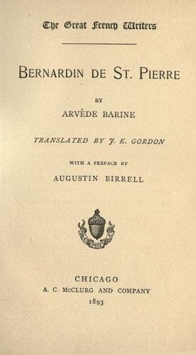 Tapa de Bernardin de St. Pierre