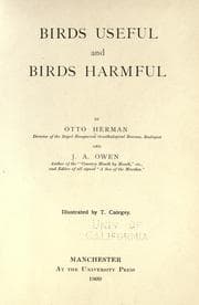 Tapa de Birds useful and birds harmful