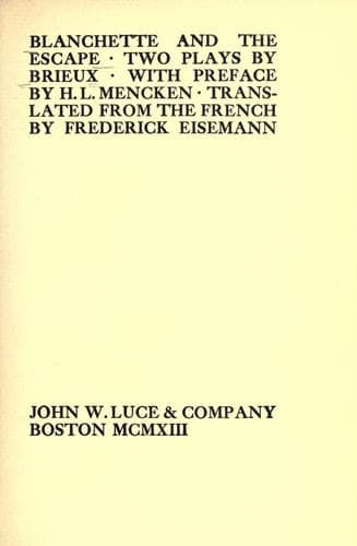 Tapa de Blanchette, and The escape