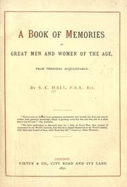 Tapa de A book of memories of great men and women of the age, from personal acquaintance