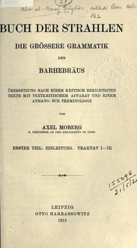 Tapa de Buch der Strahlen