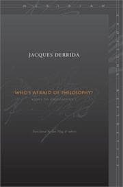 Tapa de Who's afraid of philosophy?