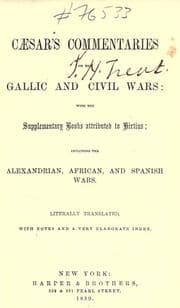 Tapa de Cæsar's Commentaries on the Gallic and civil wars