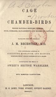 Tapa de Cage and chamber-birds