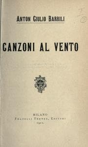 Tapa de Canzoni al vento