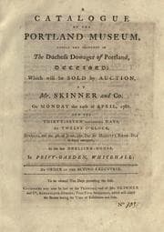 Tapa de A catalogue of the Portland Museum