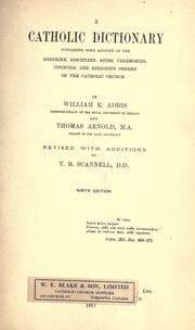 Tapa de A Catholic dictionary