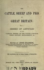 Tapa de The cattle, sheep and pigs of Great Britain