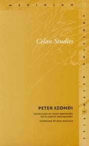 Tapa de Celan studies