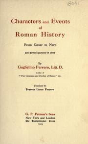 Tapa de Characters and events of Roman history, from Cæsar to Nero